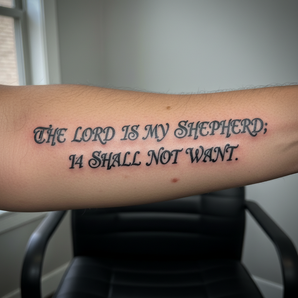 Biblical Verses / Scripture Tattoos