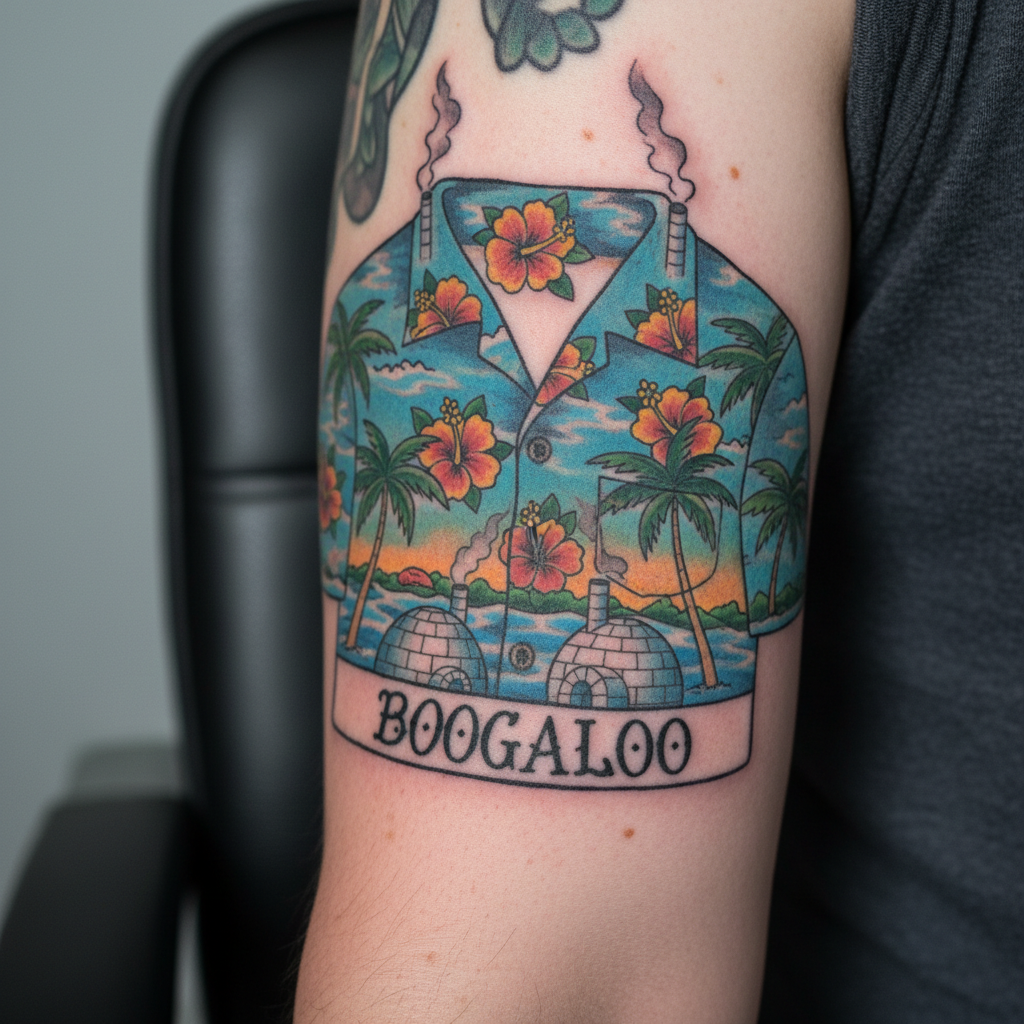Boogaloo — Hawaiian Shirt + Igloo Imagery