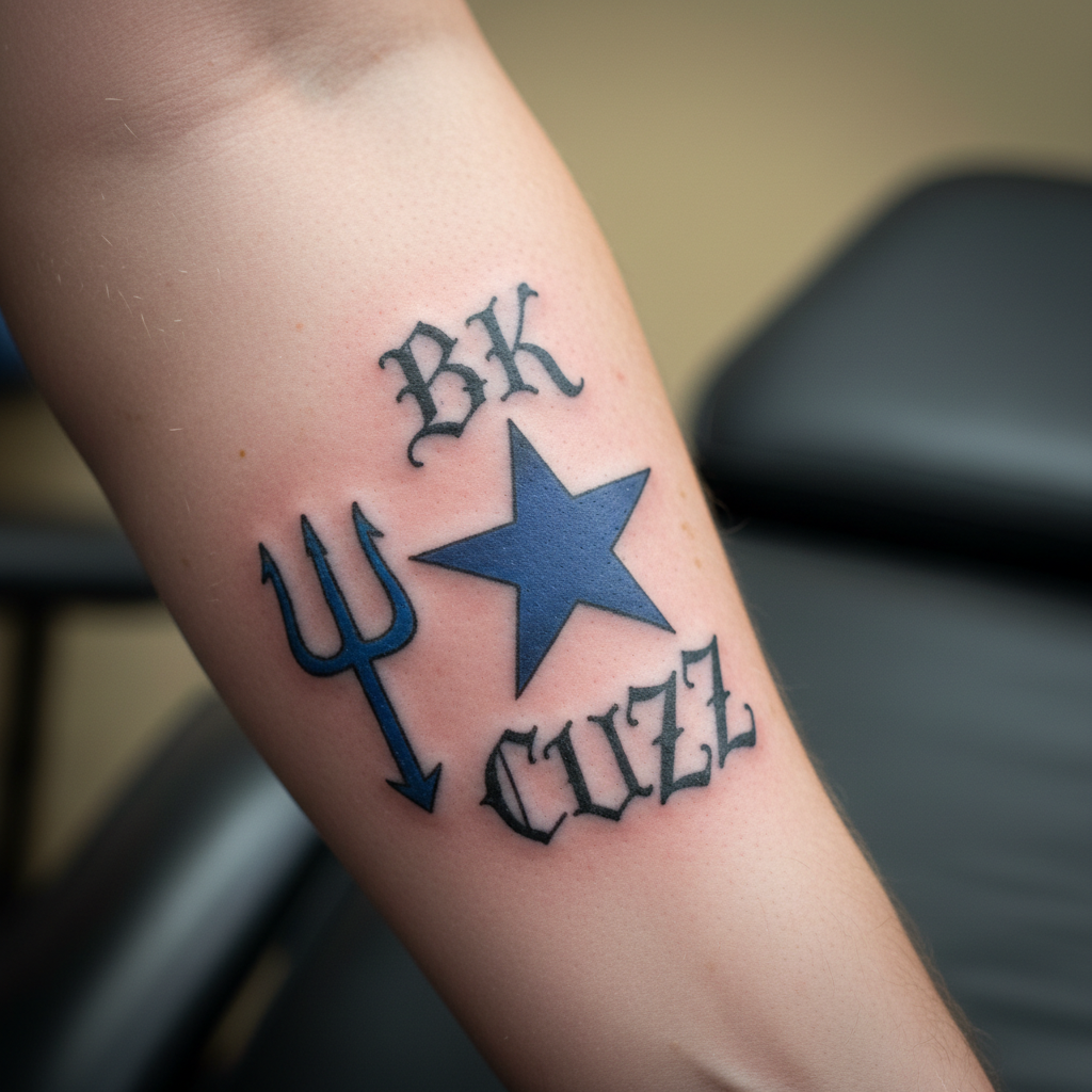 Crips — 6-Point Star, 'BK', 'Cuzz'