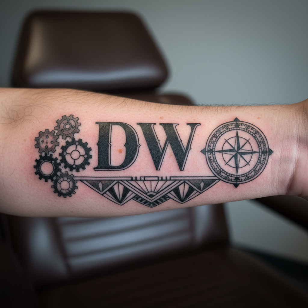 Dirty White Boys — 'DWB' Lettering