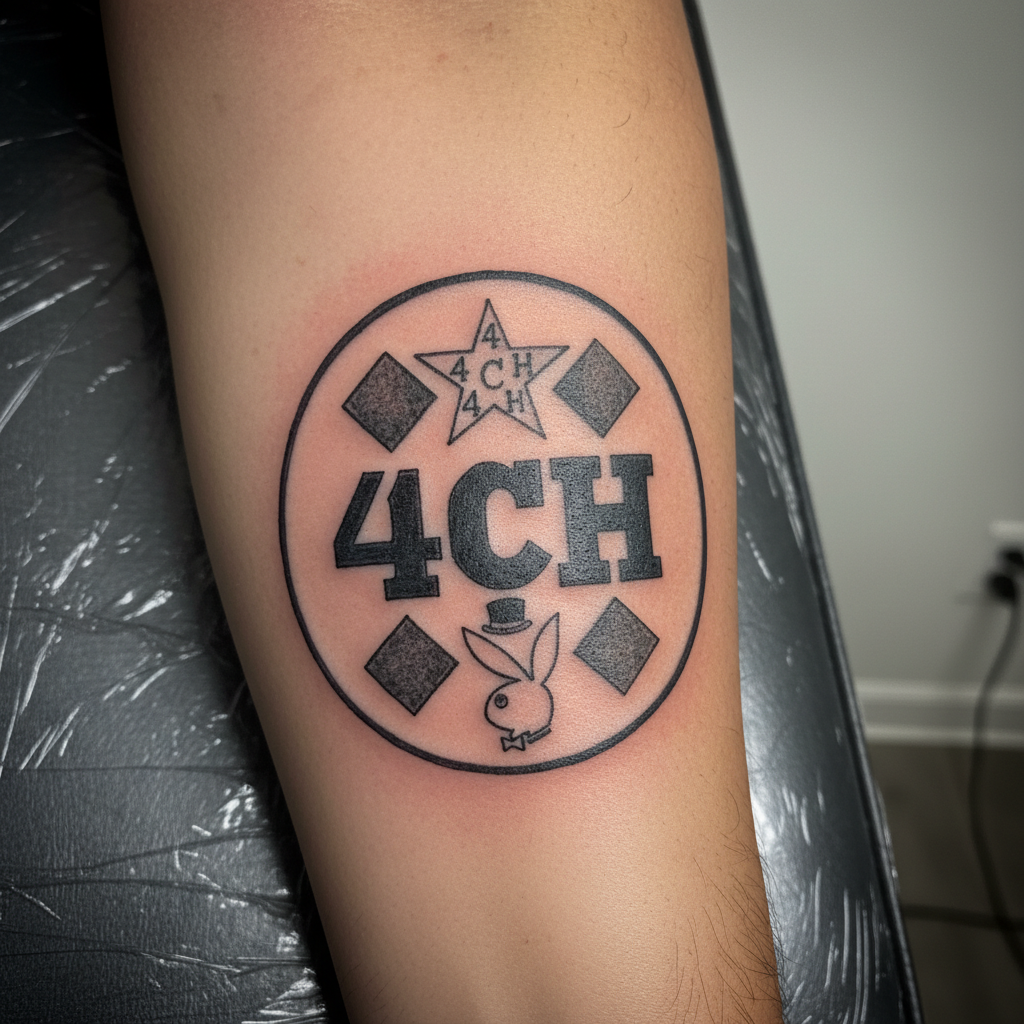 Four Corner Hustlers — '4CH' Lettering
