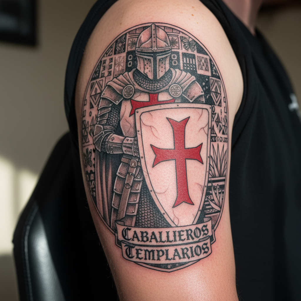 Caballeros Templarios — Templar Knight + Red Cross