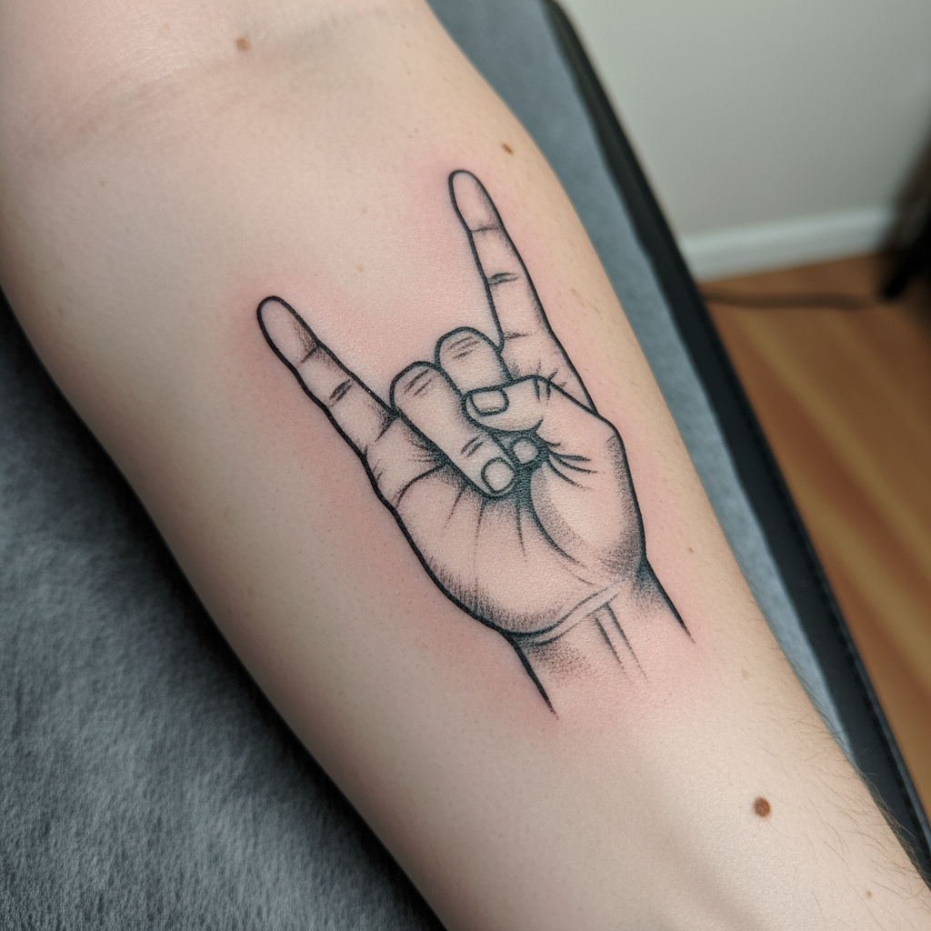 MS-13 — Devil Horns Hand Sign