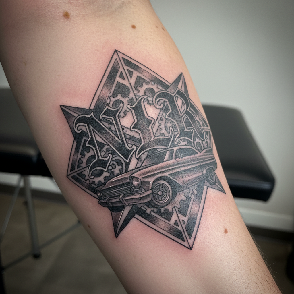 Nazi Lowriders — 'NLR' Lettering