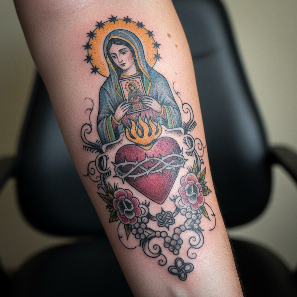 'Ndrangheta — Sacred Heart, Madonna of Polsi, Santina