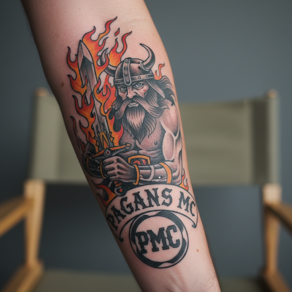 Pagans MC — Surt Fire-Giant Insignia