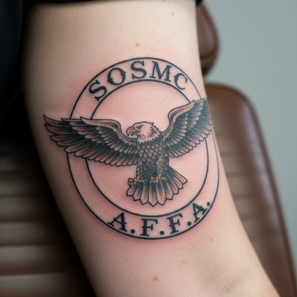 Sons of Silence MC — Eagle-in-Circle Insignia