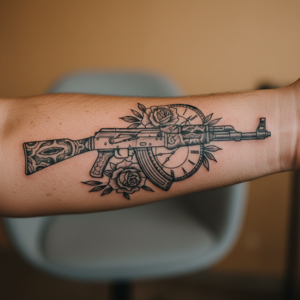 Tren de Aragua — AK-47 / Firearm Tattoos
