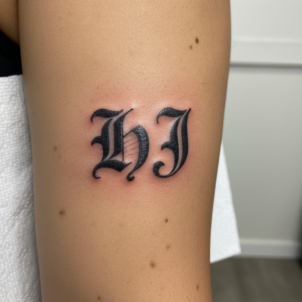 Tren de Aragua — 'HJ' Lettering ('Hijos de…')
