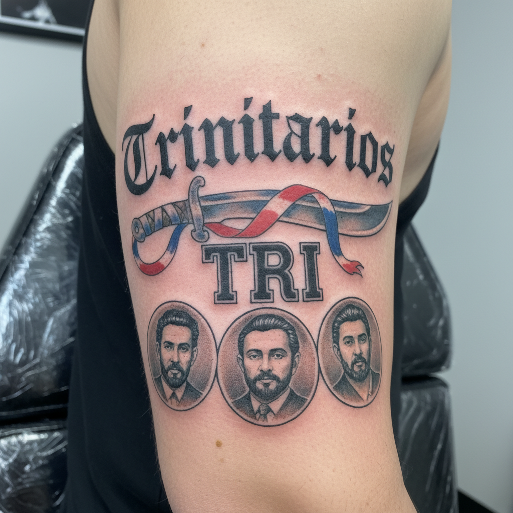 Trinitarios — 'TRI' / 'Trinitarios' Lettering, Machete — visual reference