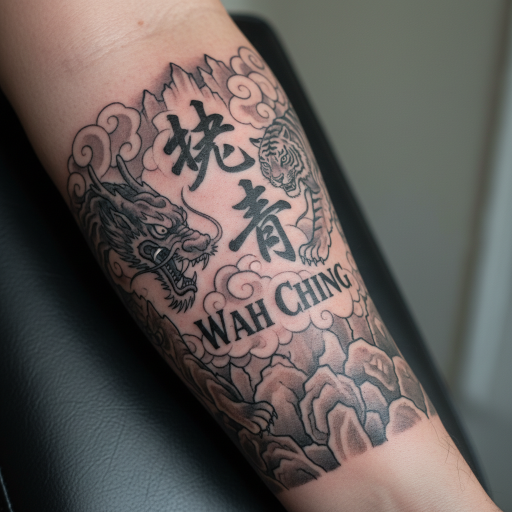 Wah Ching — '華青' / 'Wah Ching' Lettering